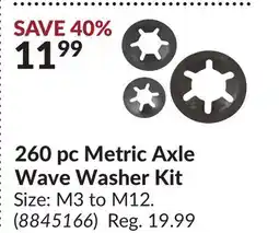 Princess Auto 260 pc Metric Axle Wave Washer Kit offer