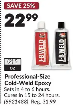 Princess Auto Professional-Size Cold-Weld Epoxy offer