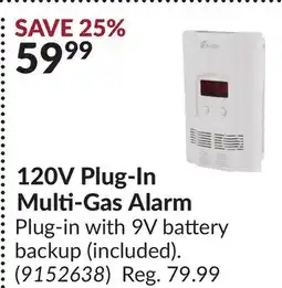 Princess Auto 120V Plug-In Multi-Gas Alarm offer