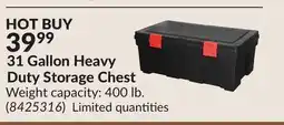 Princess Auto 31 Gallon Heavy Duty Storage Chest offer
