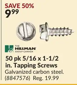 Princess Auto 50 pk 5/16 x 1-1/2 in. Tapping Screws offer