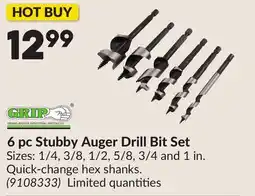 Princess Auto 6 pc Stubby Auger Drill Bit Set offer