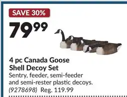 Princess Auto 4 pc Canada Goose Shell Decoy Set offer