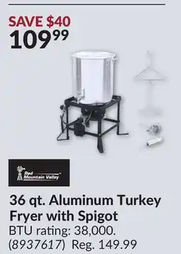 Princess Auto 36 qt. Aluminum Turkey Fryer with Spigot offer