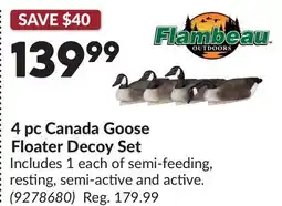 Princess Auto 4 pc Canada Goose Floater Decoy Set offer