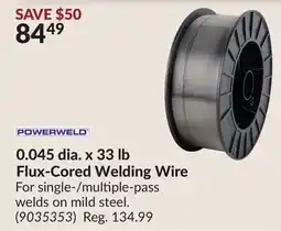 Princess Auto 0.045 dia. x 33 lb Flux-Cored Welding Wire offer