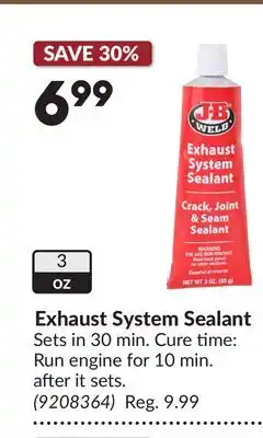 Princess Auto Exhaust System Sealant offer