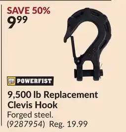 Princess Auto 9,500 lb Replacement Clevis Hook offer