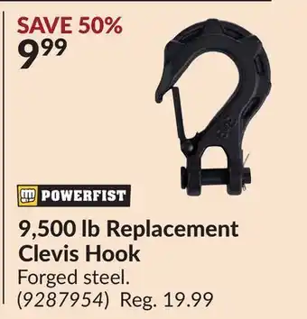 Princess Auto 9,500 lb Replacement Clevis Hook offer