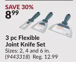 Princess Auto 3 pc Flexible Joint Knife Set offer