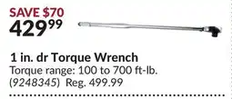 Princess Auto 1 in. dr Torque Wrench offer