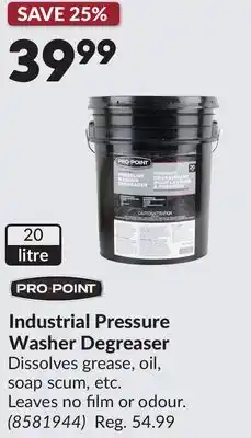 Princess Auto PRO POINT Industrial Pressure Washer Degreaser offer