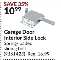 Princess Auto Garage Door Interior Side Lock offer