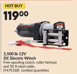 Princess Auto 2,500 lb 12V DC Electric Winch offer