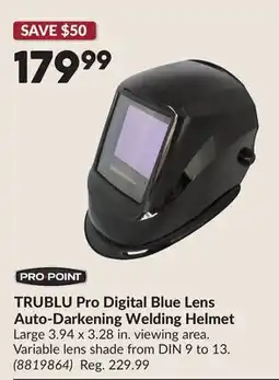 Princess Auto TRUBLU Pro Digital Blue Lens Auto-Darkening Welding Helmet offer
