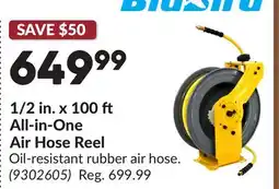Princess Auto 1/2 in. x 100 ft All-in-One Air Hose Reel offer