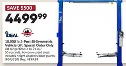 Princess Auto 10,000 lb 2-Post Bi-Symmetric Vehicle Lift, Special Order Only offer