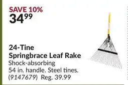 Princess Auto 24-Tine Springbrace Leaf Rake offer