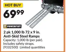 Princess Auto 2 pk 1,000 lb 72 x 9 in. Anti-Skid Steel Ramps offer