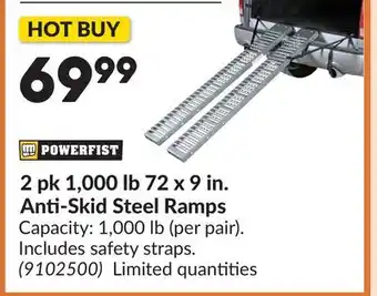 Princess Auto 2 pk 1,000 lb 72 x 9 in. Anti-Skid Steel Ramps offer