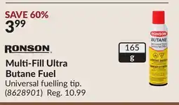 Princess Auto Multi-Fill Ultra Butane Fuel offer