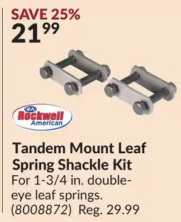 Princess Auto Tandem Mount Leaf Spring Shackle Kit offer