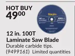 Princess Auto 12 in. 100T Laminate Saw Blade offer