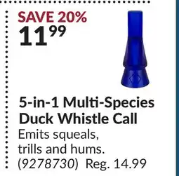 Princess Auto 5-in-1 Multi-Species Duck Whistle Call offer
