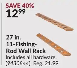 Princess Auto 27 in. 11-Fishing- Rod Wall Rack offer
