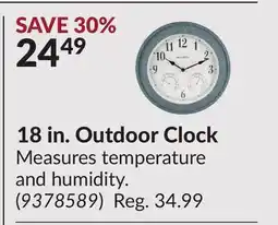 Princess Auto 18 in. Outdoor Clock offer