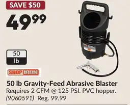Princess Auto 50 lb Gravity-Feed Abrasive Blaster offer