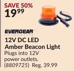 Princess Auto 12V DC LED Amber Beacon Light offer