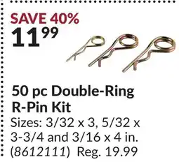 Princess Auto POWERFIST 50 pc Double-Ring R-Pin Kit offer