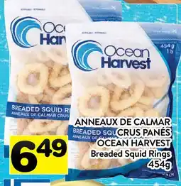 Supermarché PA ANNEAUX DE CALMAR CRUS PANÉS OCEAN HARVEST offer