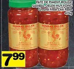 Supermarché PA PÂTE DE PIMENT ROUGE SAMBAL OELEK HUY FONG | Ground Fresh Chili Paste offer