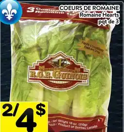 Supermarché PA COEURS DE ROMAINE | Romaine Hearts offer