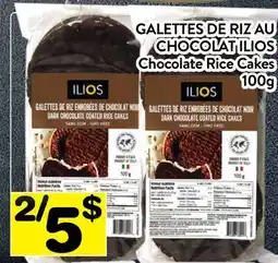 Supermarché PA GALETTES DE RIZ AU CHOCOLAT ILIOS offer