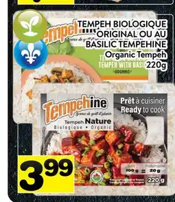 Supermarché PA TEMPEH BIOLOGIQUE ORIGINAL OU AU BASILIC TEMPEHINE offer