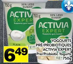 Supermarché PA YOGOURTS PRÉ/PROBIOTIQUES ACTIVIA EXPERT offer
