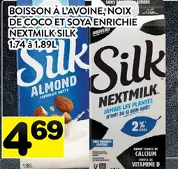 Supermarché PA BOISSON À L'AVOINE, NOIX DE COCO ET SOYA ENRICHIE NEXTMILK SILK offer
