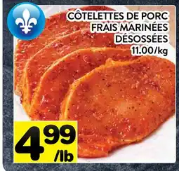 Supermarché PA CÔTELETTES DE PORC FRAIS MARINÉES DÉSOSSÉES offer