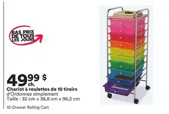 Michaels Chariot à roulettes de 10 tiroirs offer