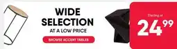 Meubles RD BROWSE ACCENT TABLES offer