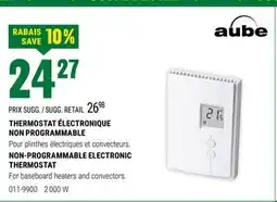 BMR THERMOSTAT ÉLECTRONIQUE NON PROGRAMMABLE offer