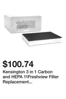 Newegg Kensington 3 in 1 Carbon and HEPA 11Freshview Filter Replacement Filter Only offer