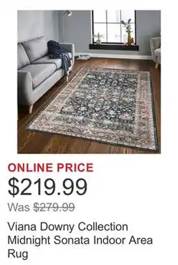 Costco Viana Downy Collection Midnight Sonata Indoor Area Rug offer
