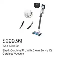 Costco Shark Cordless Pro with Clean Sense IQ Cordless Vacuum offer
