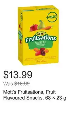 Costco Mott's Fruitsations, Fruit Flavoured Snacks, 68 × 23 g offer