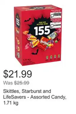 Costco Skittles, Starburst and LifeSavers - Assorted Candy, 1.71 kg offer