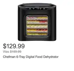 Costco Chefman 6-Tray Digital Food Dehydrator offer
